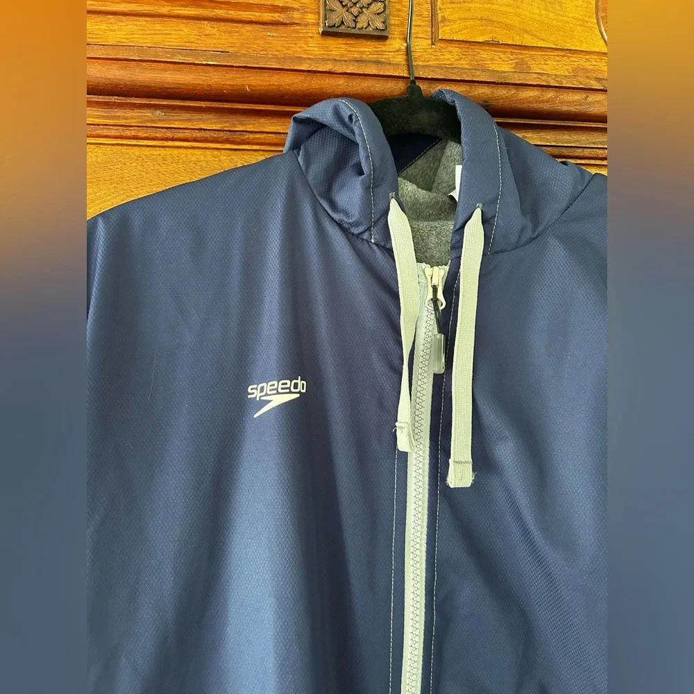 Speedo Unisex Team Parka Navy Long Hooded Navy XS